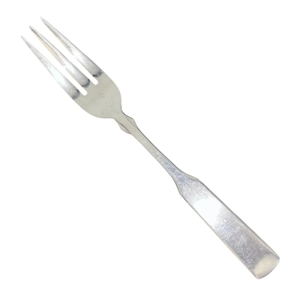 Vintage | 40 Silver‎ Plated B11 | 3 Tine Dinner Fork | Fiddle Handle | 8